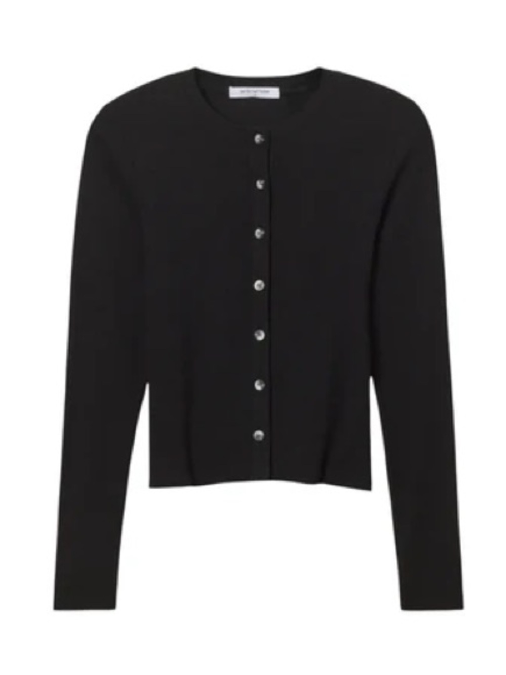 Perfectwhitetee maureen luxe rib crewneck cardigan
